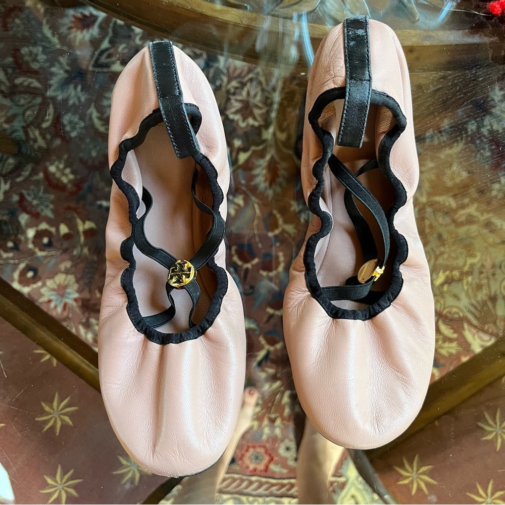 Pink Tori Burch Ballerina Flats